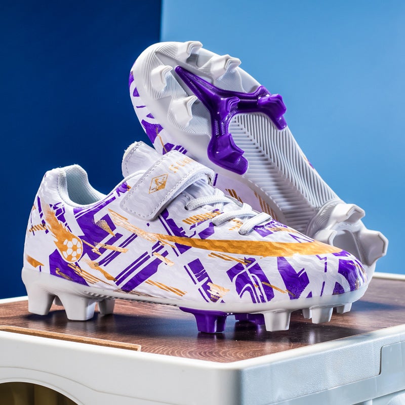 Activities New Children'S Football Shoes Spike Magic Buckle Code People Lawn Student Competition Training Football Shoes 28-39 - Image 4